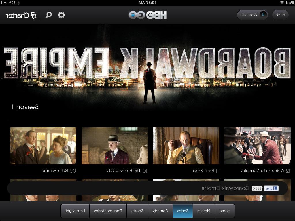 HBO Go Series Page